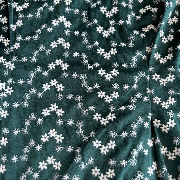 Gracia Womens Floral Velvet Peplum Short Sleeves Top/Blouse/Shirt Size Small - Picture 5 of 11